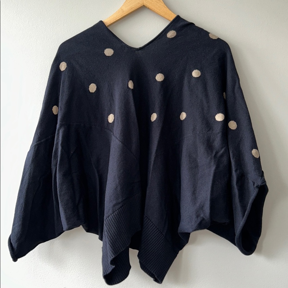Shannon Passero Black and Tan Polka Dot Women's Sweater - Picture 4 of 7